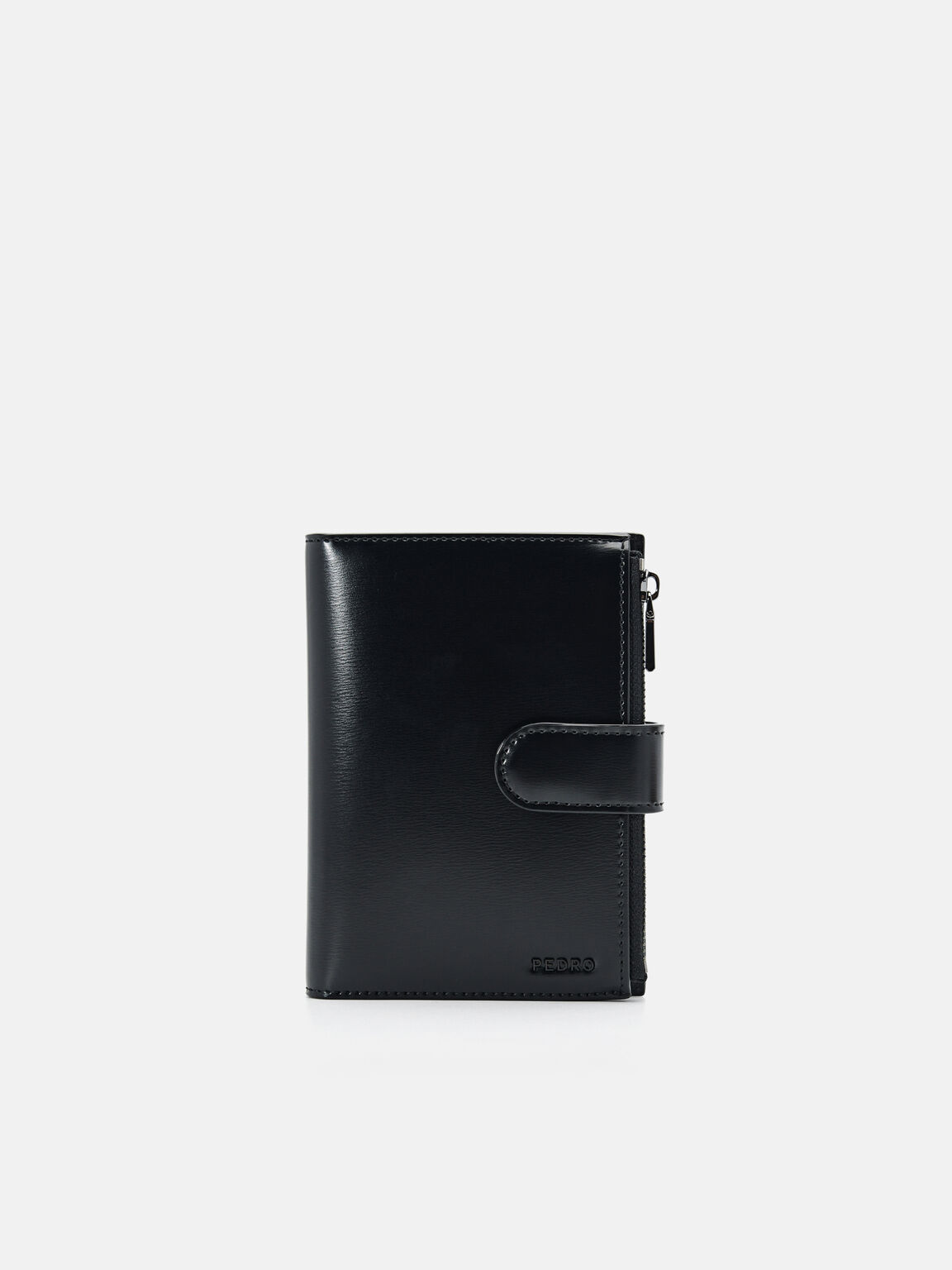 Leather Passport Holder, Black