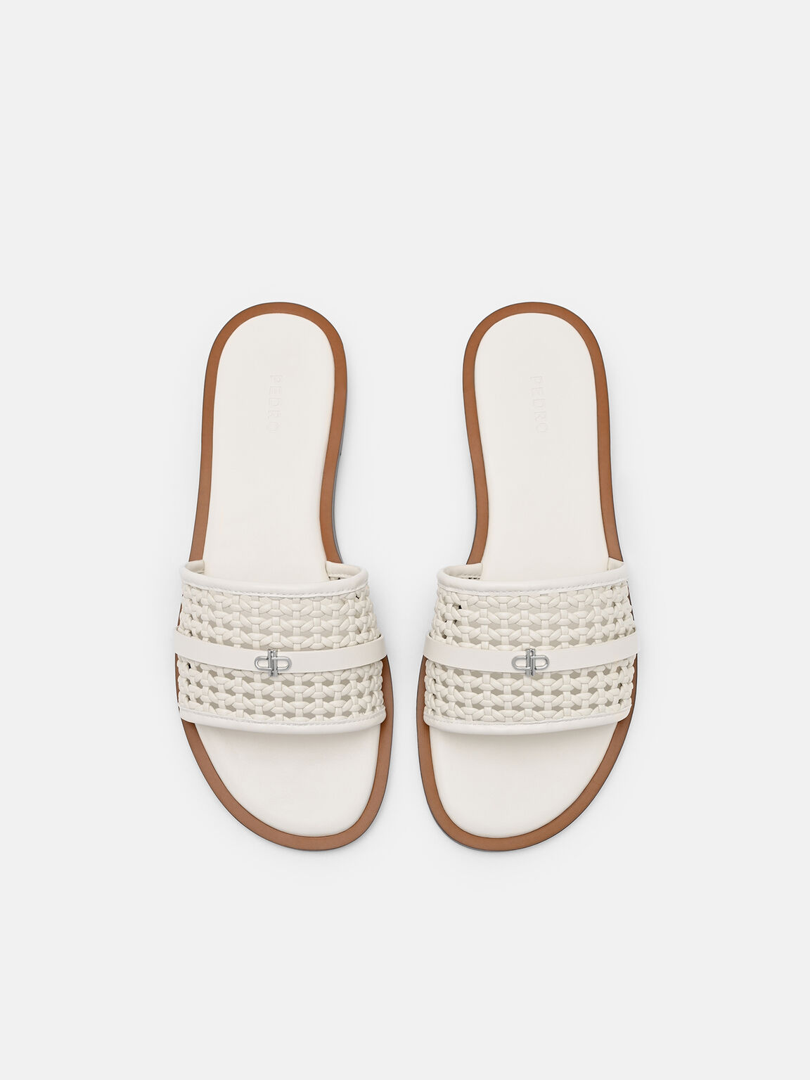 Sadie Woven Slide Sandals, , hi-res
