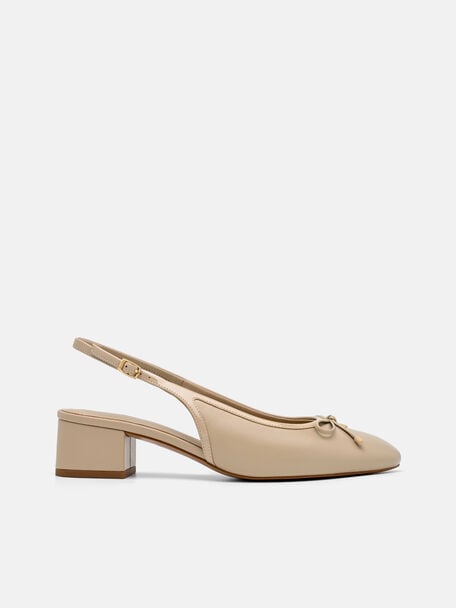 Sepatu Pumps Mary Jane Kulit Anna, 