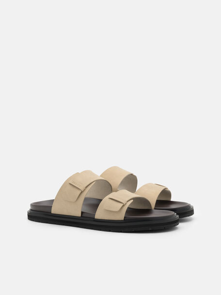 Band Slide Sandals, , hi-res