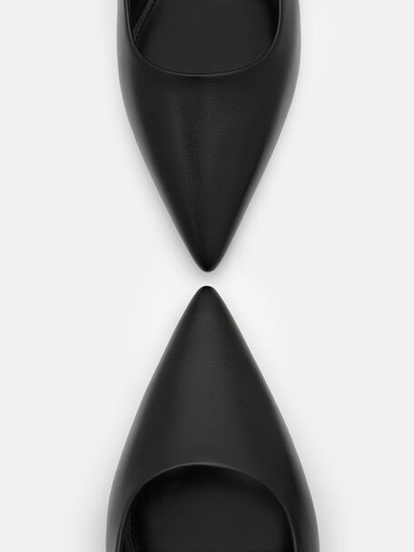Sepatu Pumps Slingback Wedge Kulit Adena, , hi-res