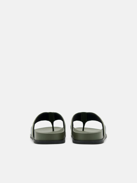 PEDRO Icon Leather Heel Sandals, Black