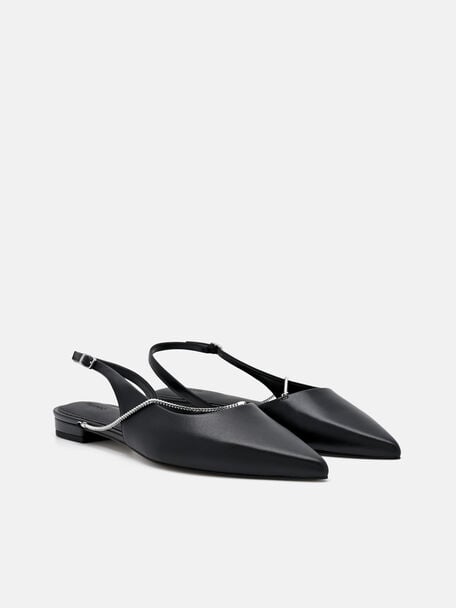 Marland Flat Ballerina Kulit, 