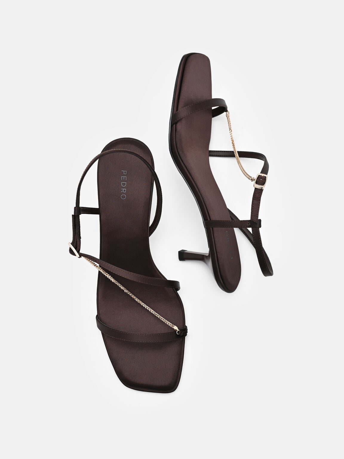 Marland Satin Heel Sandals, 