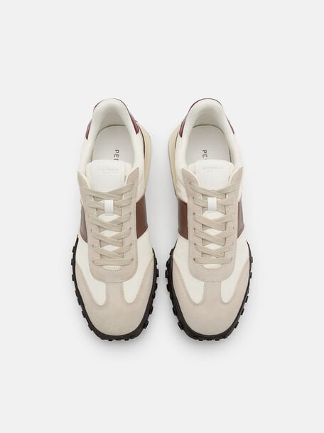 PEDRO Icon Leather Heel Sandals, Black