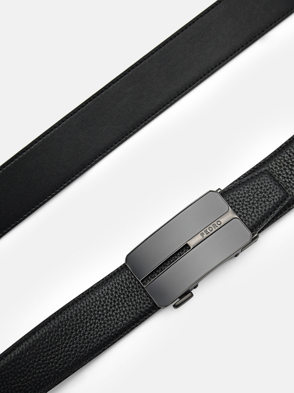 Sabuk Otomatis Kulit Embossed, , hi-res