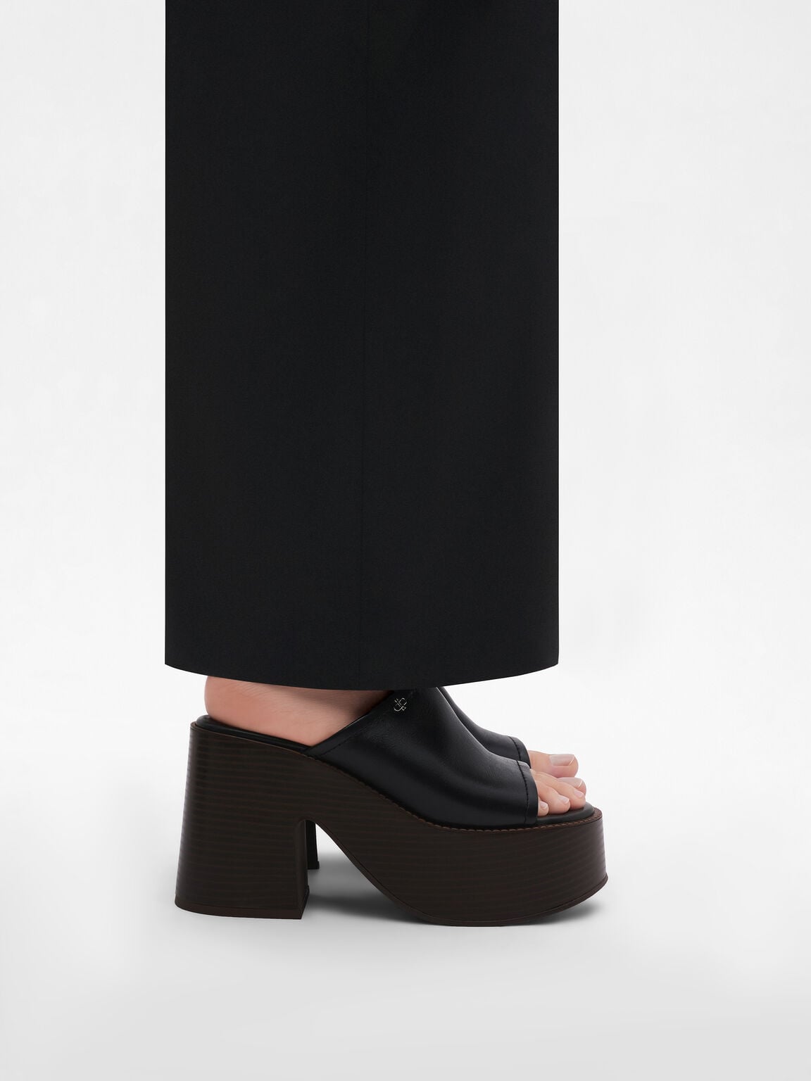 Estella Leather Platform Wedge Sandals, , hi-res