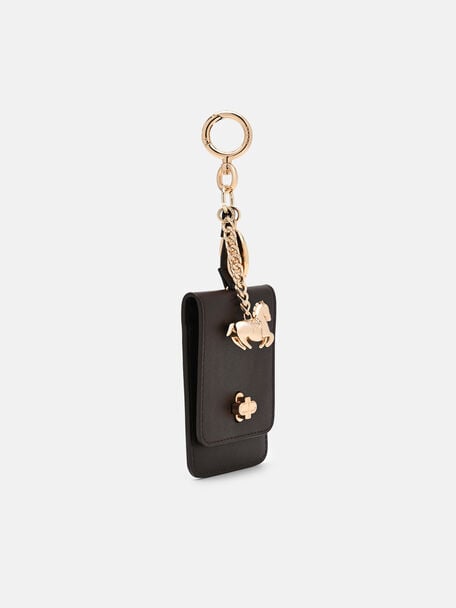 Horse Charm Leather Card Holder, , hi-res
