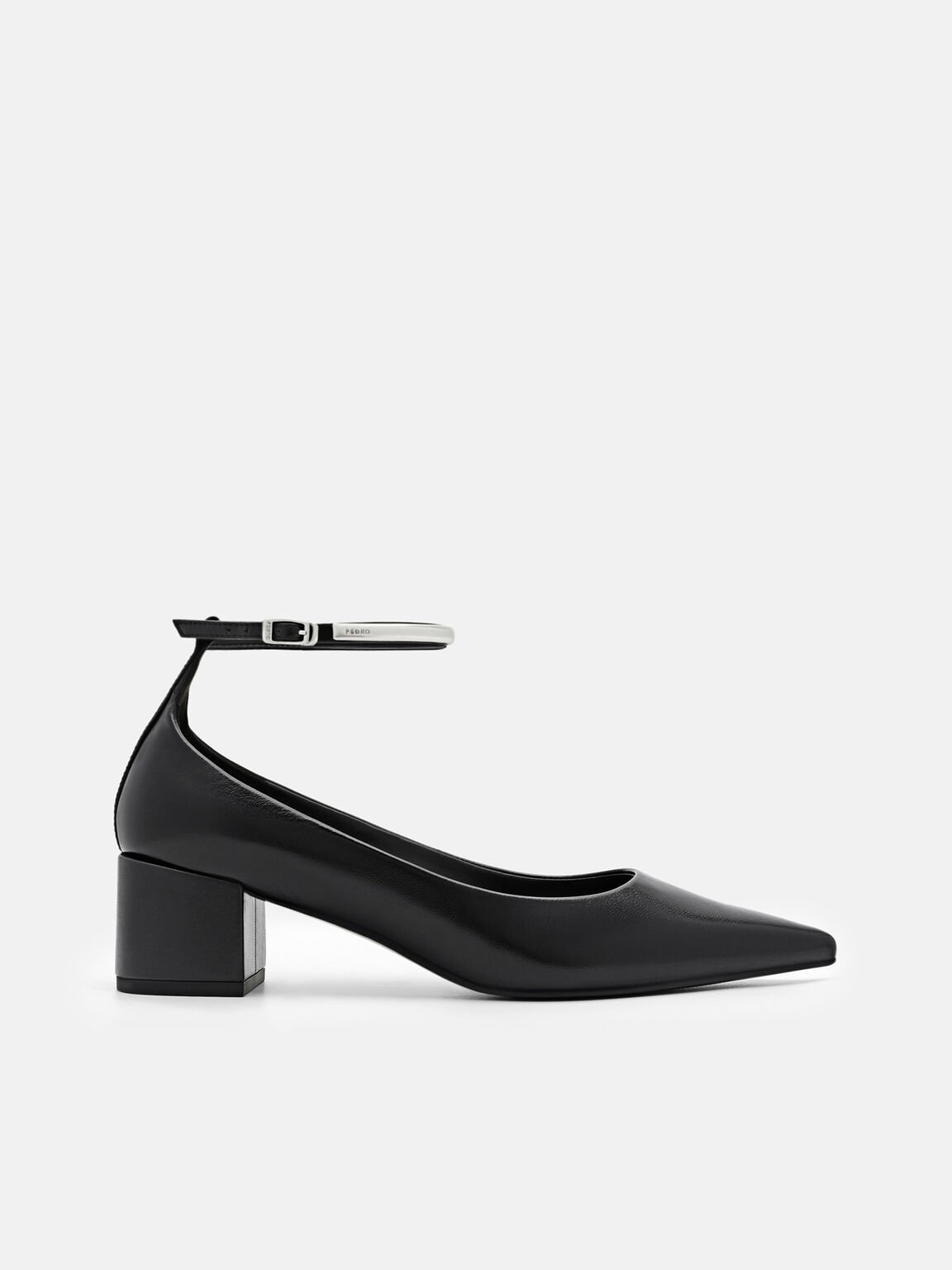 Lia Leather Heel Pumps, , hi-res