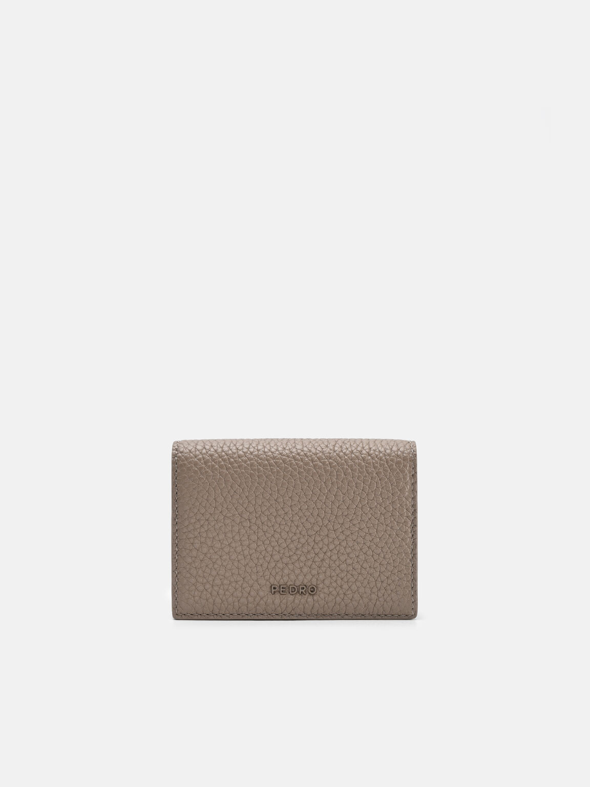 Tumbled Leather Bi-Fold Card Holder, 