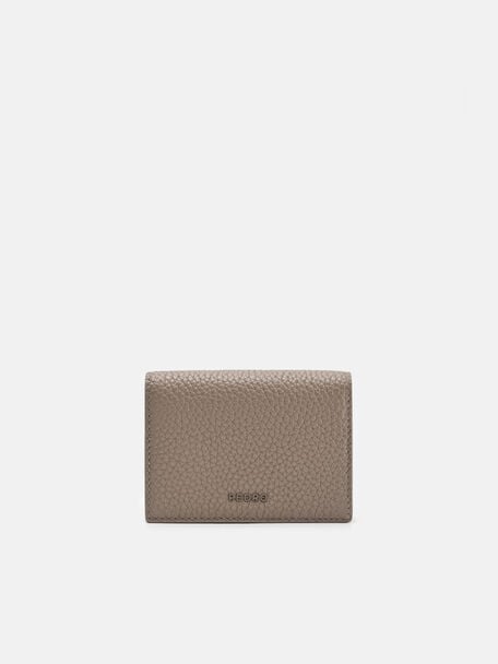 Tumbled Leather Bi-Fold Card Holder, 