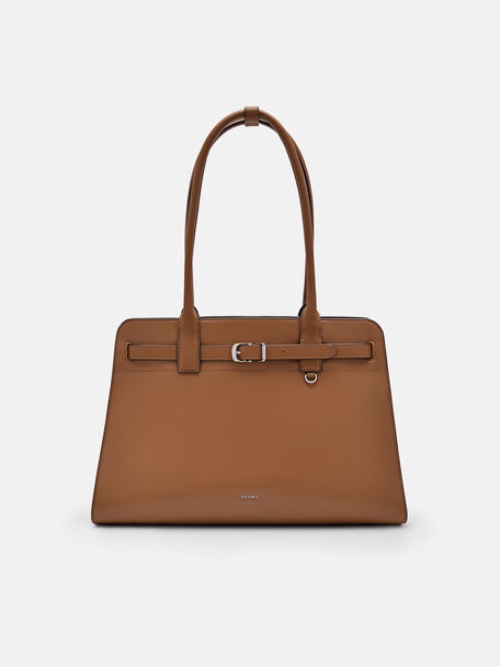PEDRO Studio Phoebe Leather Tote Bag, Cognac