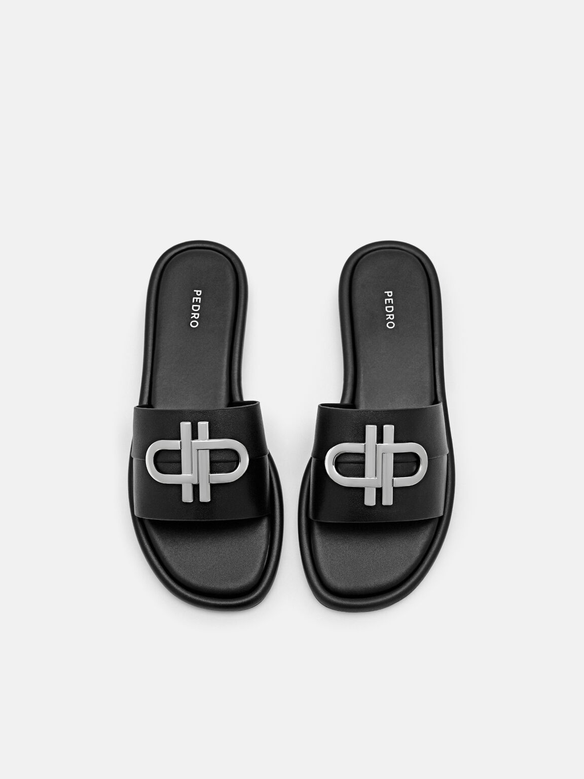 PEDRO Icon Leather Slide Sandals, 