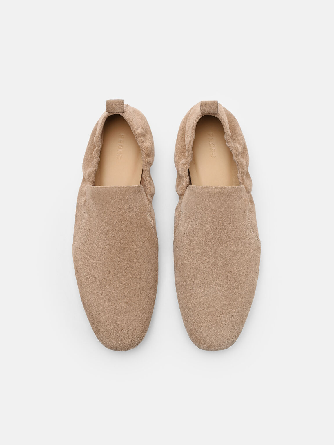 Sepatu Datar SlipOn Kulit Scrunch, , hi-res