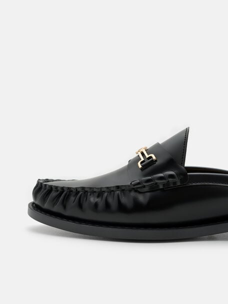 Alistair Leather Penny Mules, , hi-res