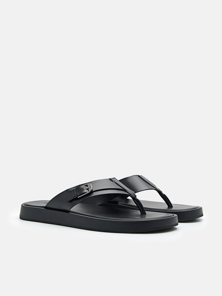 PEDRO Icon Leather Heel Sandals, Black PEDRO Icon Leather Heel Sandals, Black