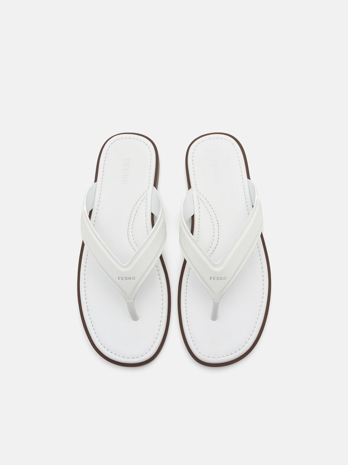 Leather Thong Sandals, , hi-res