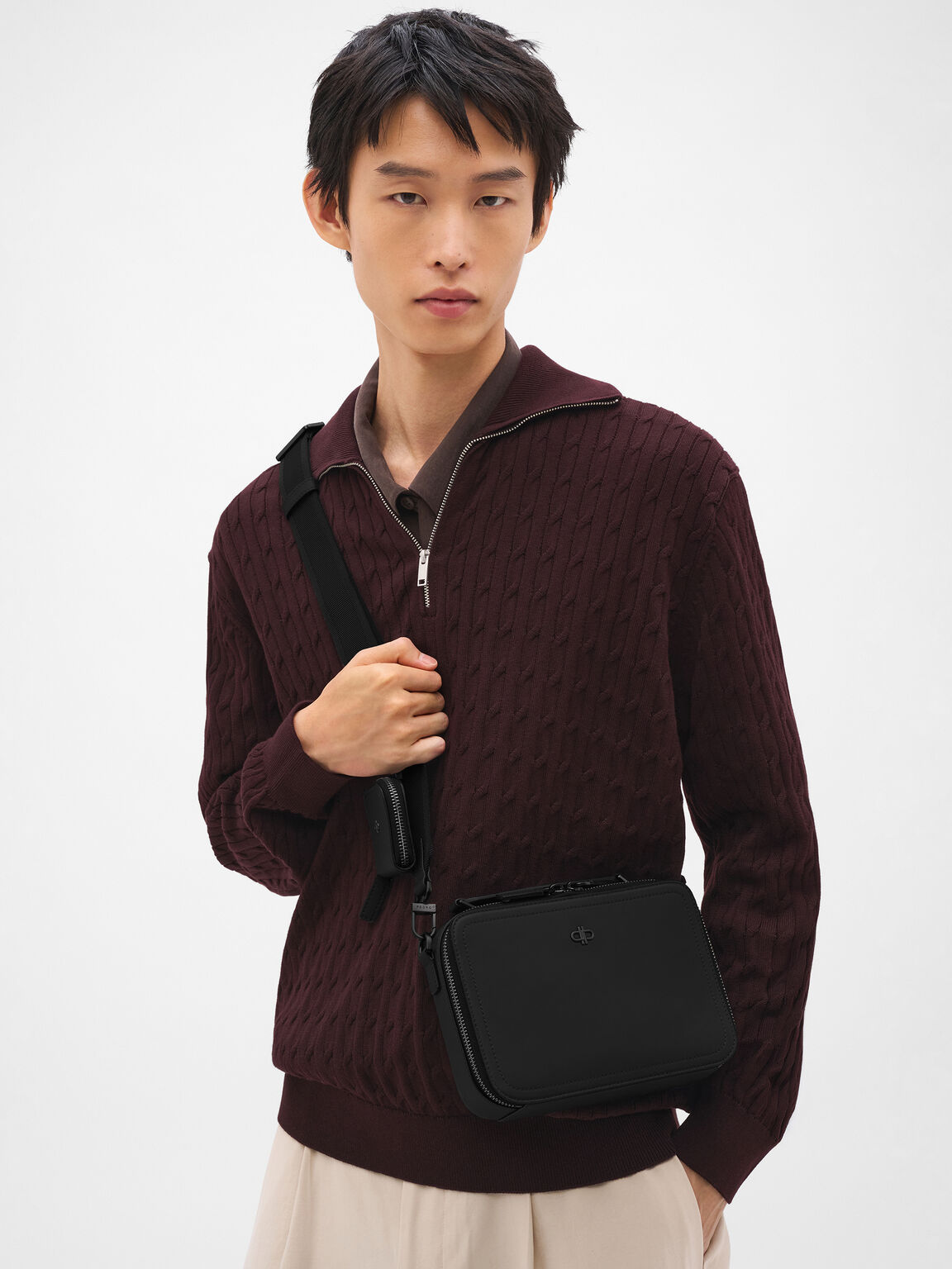 Drew Leather Crossbody Bag, , hi-res