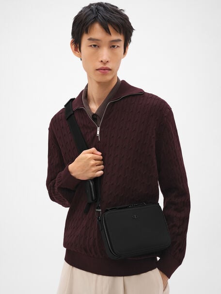 Drew Leather Crossbody Bag, , hi-res
