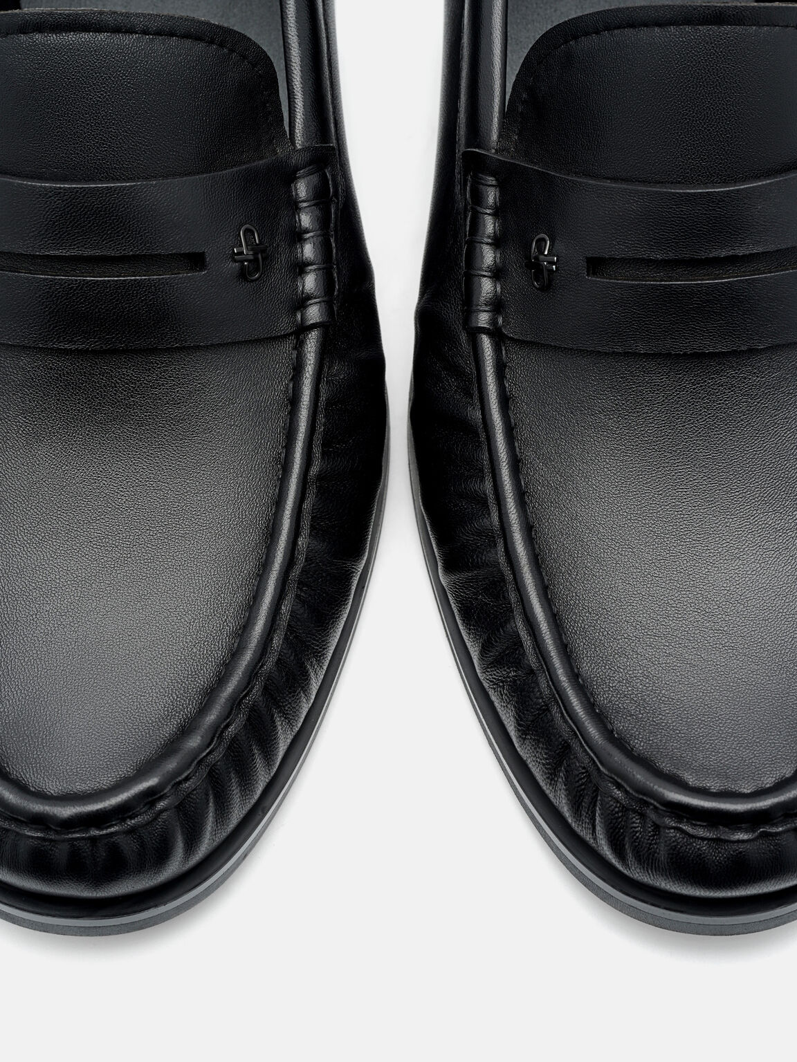 Leather Penny Loafers, , hi-res