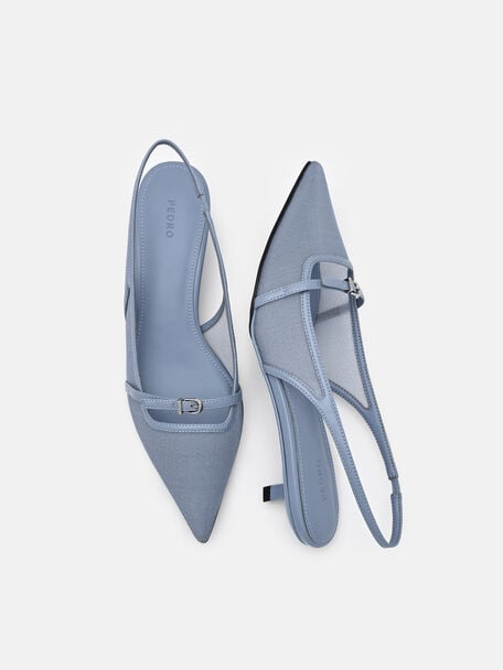 Sepatu Hak Tinggi Slingback Mesh Maggie, , hi-res