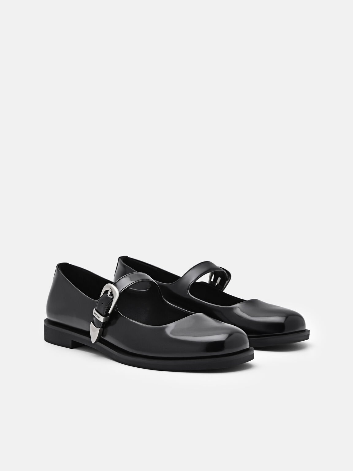 Flats  Mary Jane dengan Gesper, , hi-res