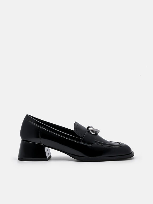 Sepatu Pantofel Tumit Kulit Brie, 