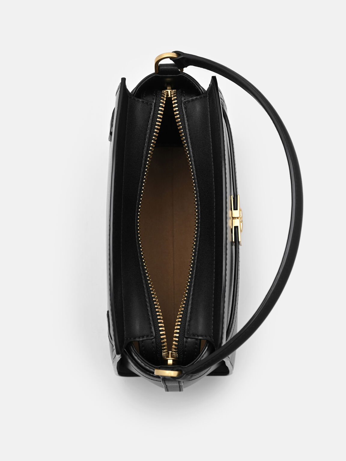 Tas Tangan Kulit dengan Sabuk, 