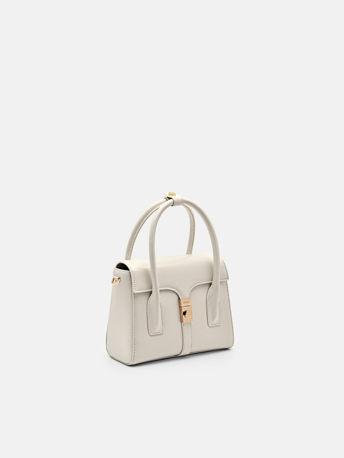 PEDRO Studio Farida Leather Compact Handbag, Chalk