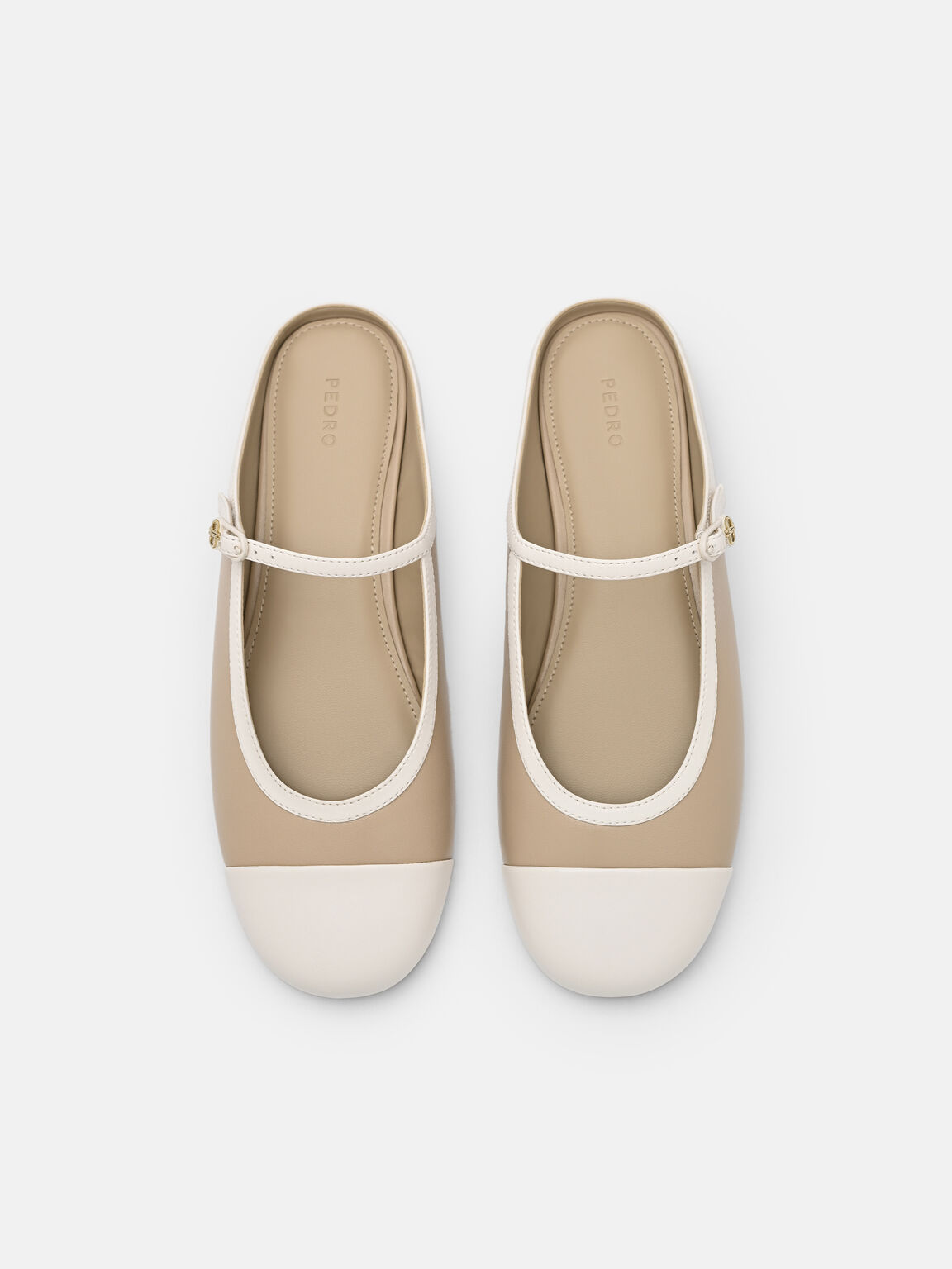 Sepatu Mules dengan Ujung Cap Toe, 
