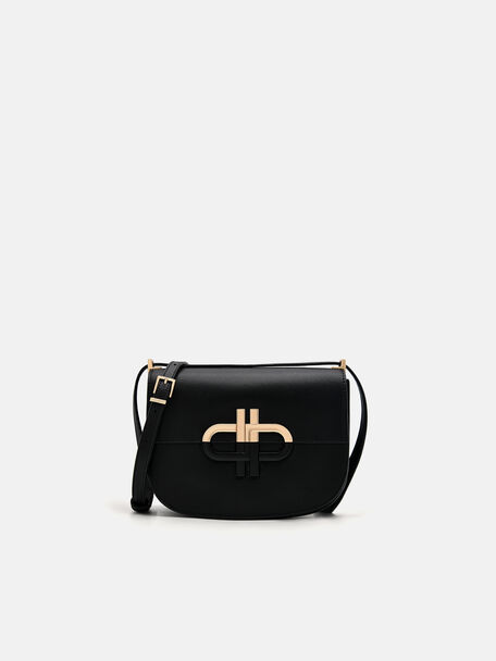 Tas Bahu Kulit Ikon PEDRO, Black