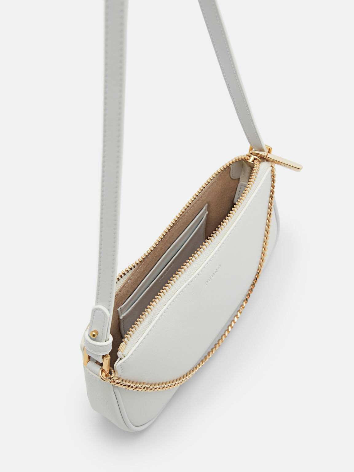 Pouch Kulit Maddy, White, hi-res