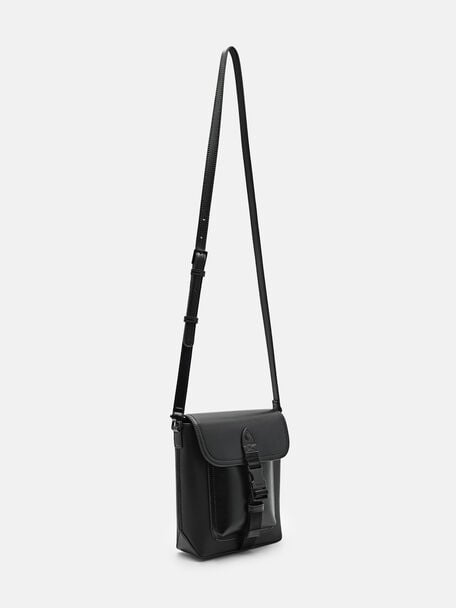 PEDRO Icon Leather Heel Sandals, Black