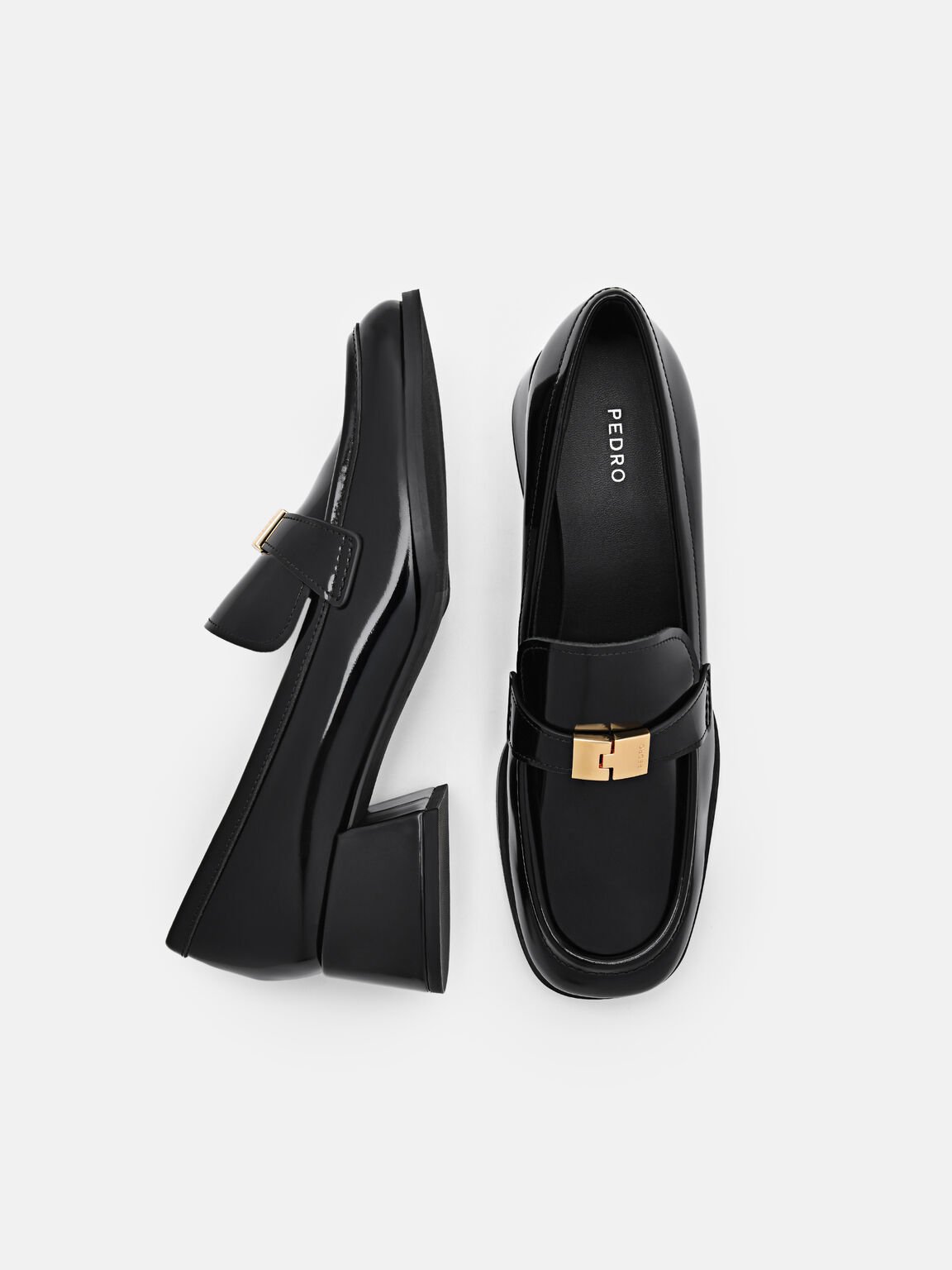 Jatte Leather Heel Loafers, 