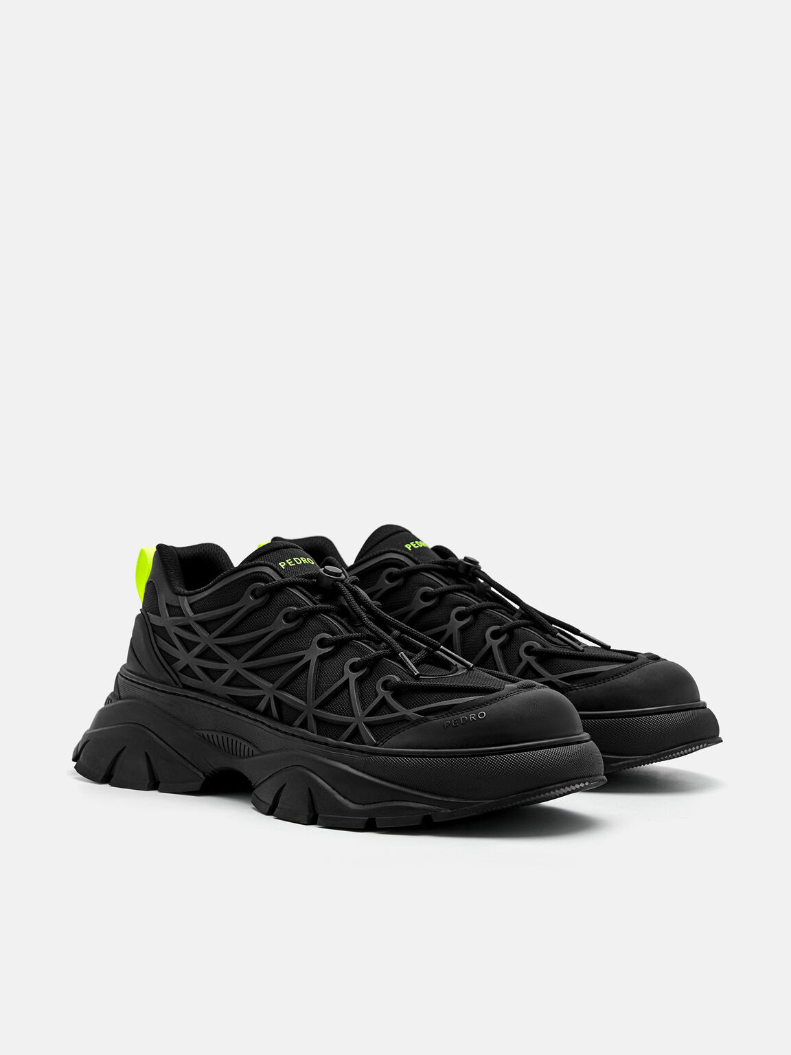 Hybrix Mesh Sneakers, Black