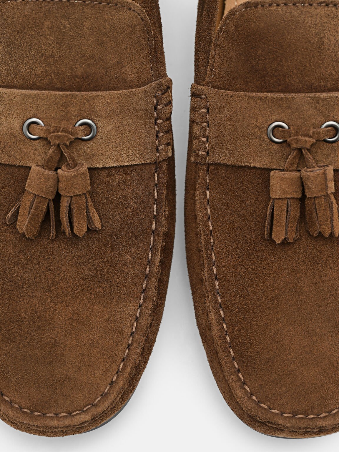Leather Tassel Driving Shoes, , hi-res