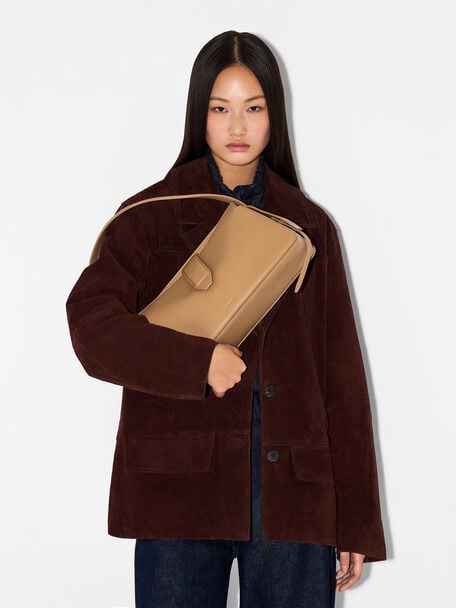 Geometric Shoulder Bag, , hi-res