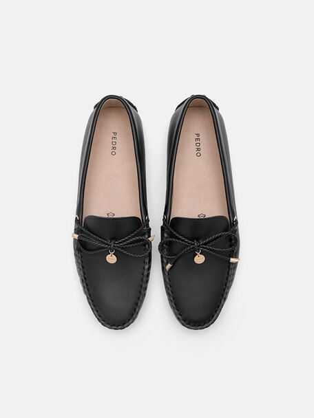PEDRO Icon Leather Heel Sandals, Black