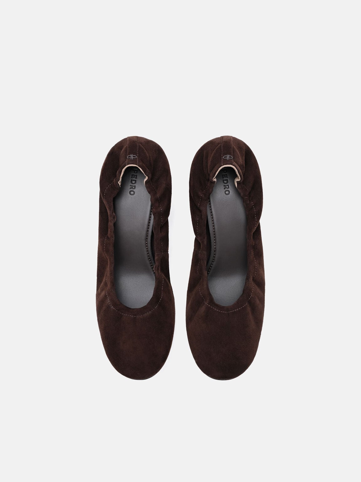 Sepatu Balerina Hak Suede Gabrielle, , hi-res