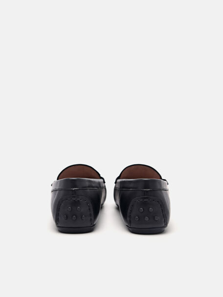PEDRO Icon Leather Heel Sandals, Black