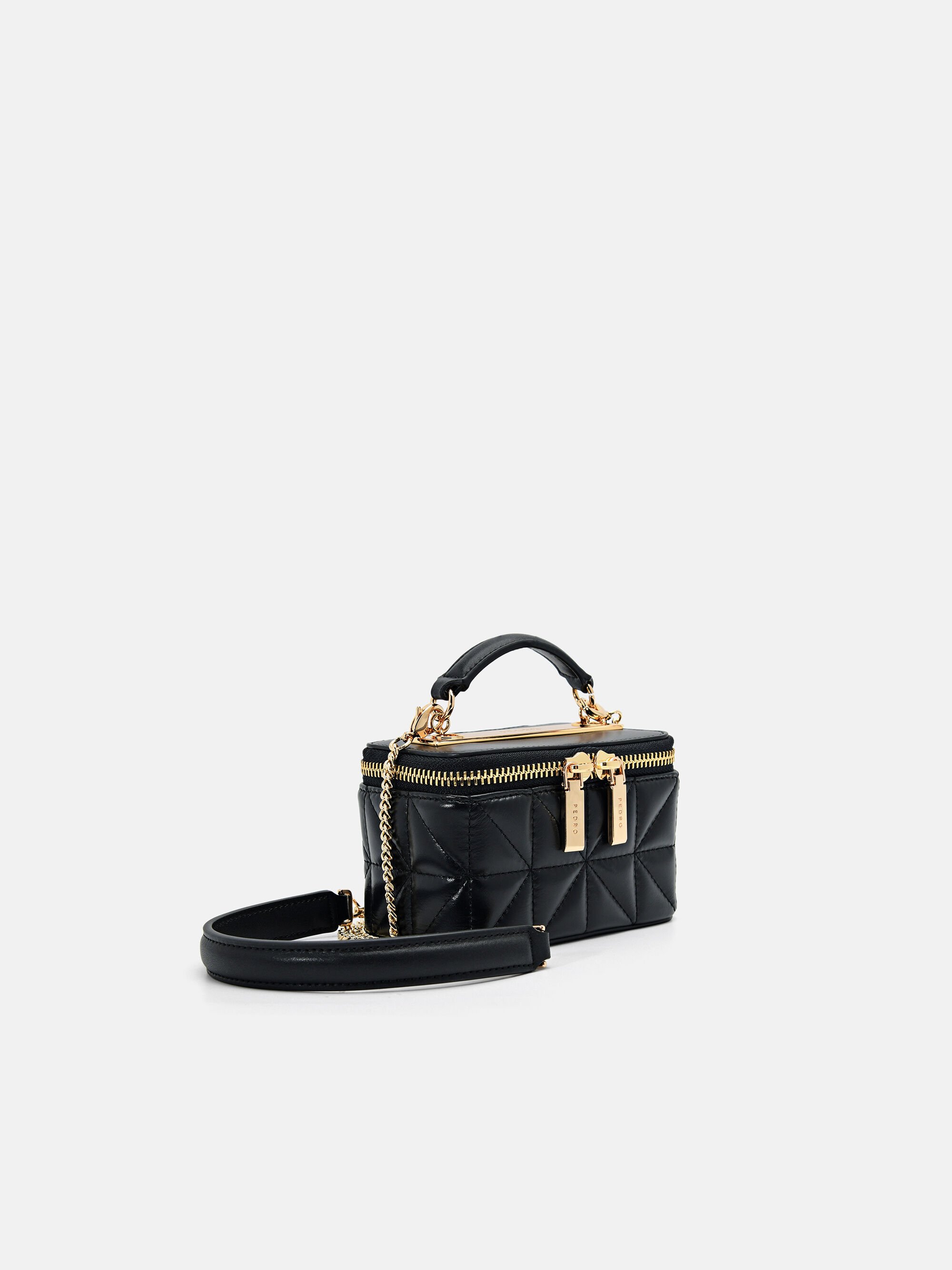 PEDRO☆国内未発売 Ari Leather Mini Vanity Case in Pixel Black Ari Leather Mini Vanity Case in Pixel - PEDRO ID