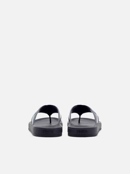 PEDRO Icon Leather Heel Sandals, Black
