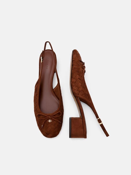 Sepatu Pumps Mary Jane Anyaman Anna, 
