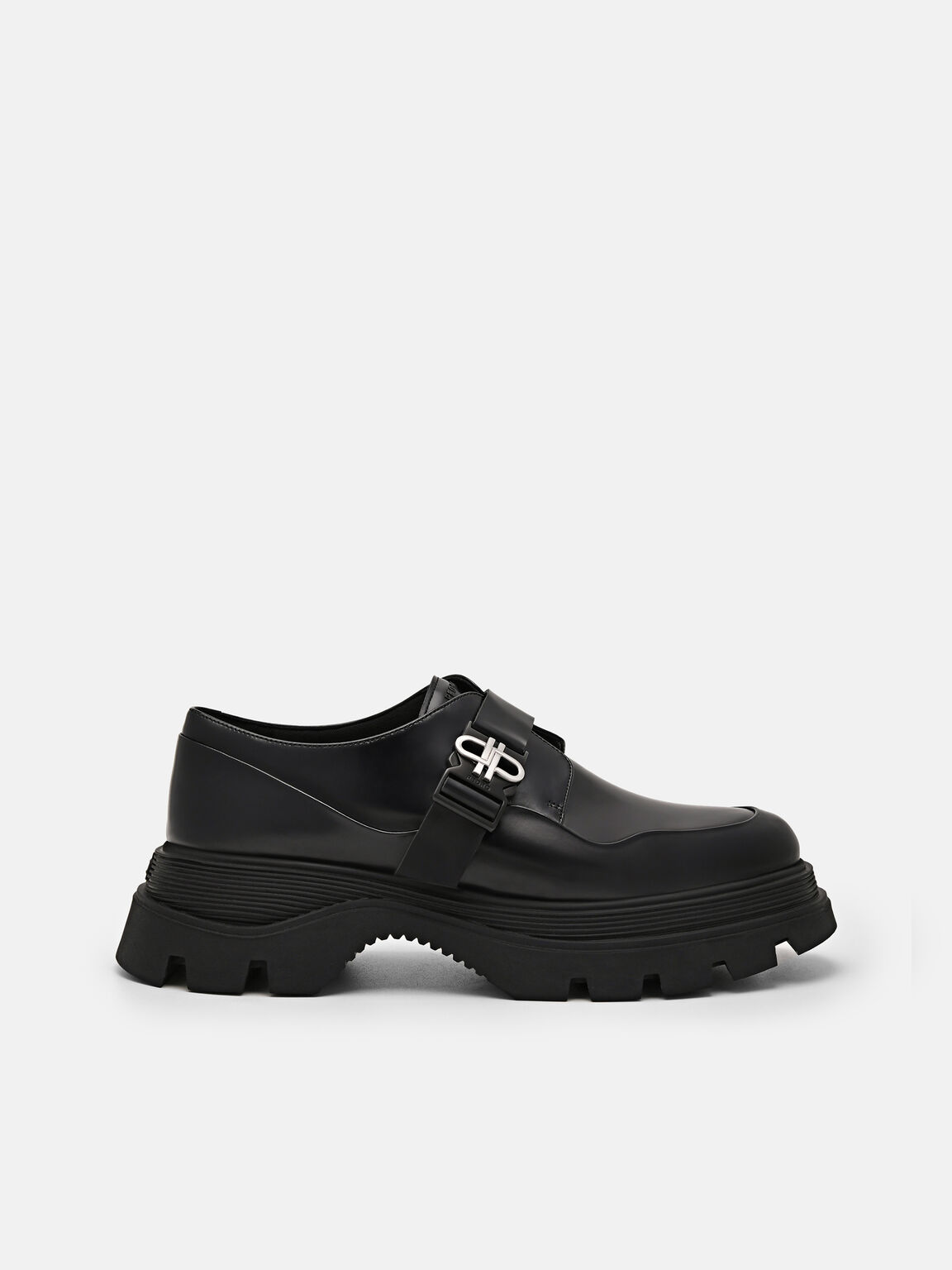 PEDRO Icon Leather Loafers, Black