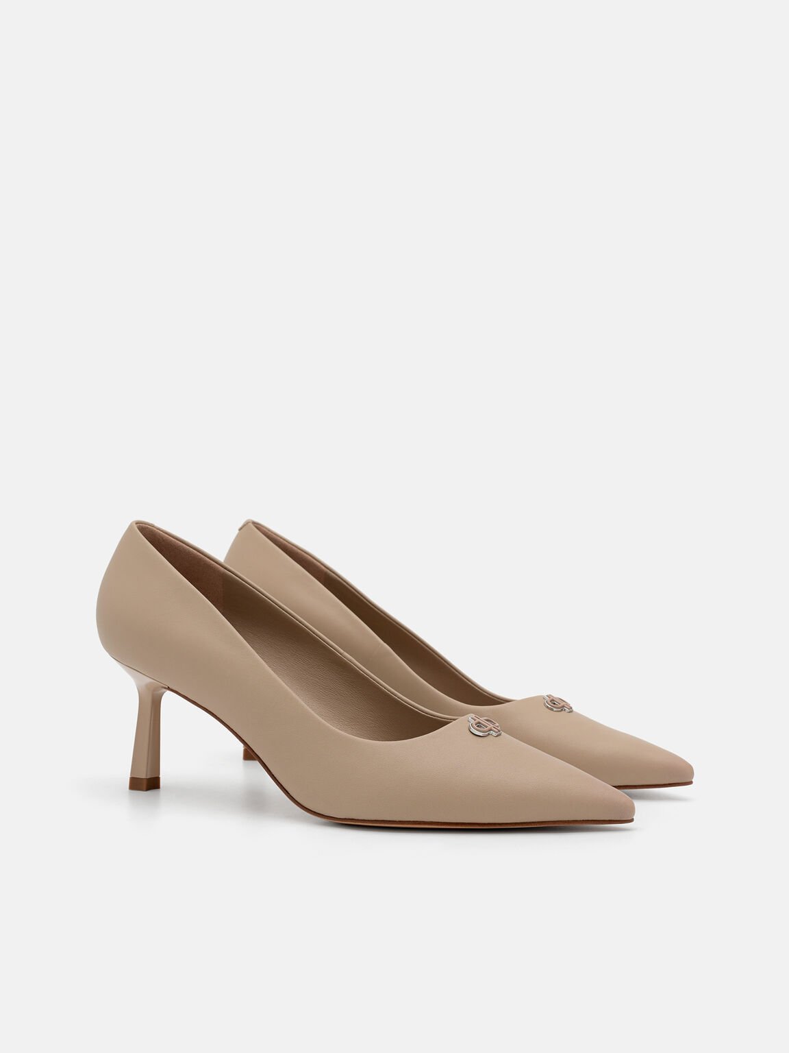 Leather Heel Pumps, , hi-res