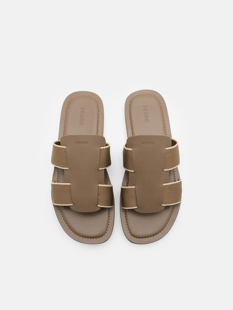 Sandal dengan Pita Grosgrain, 