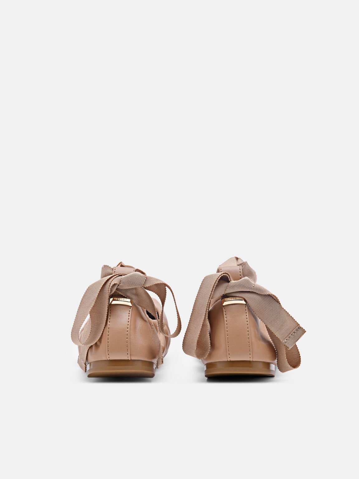 Lexa Leather Ballerina Flats, 