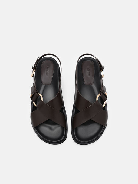 Goya Leather Backstrap Sandals, , hi-res