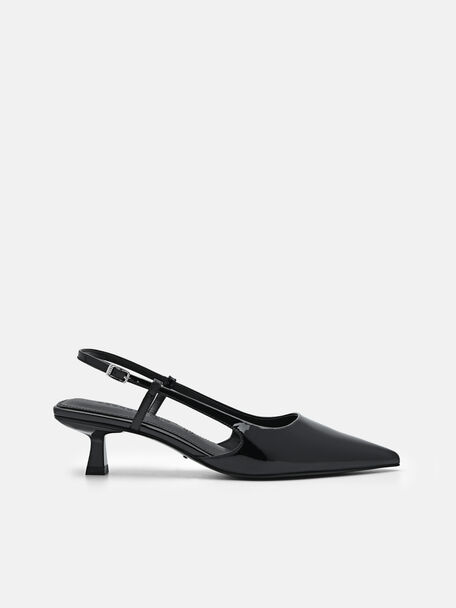 PEDRO Studio Loral Leather Pumps, Black, hi-res