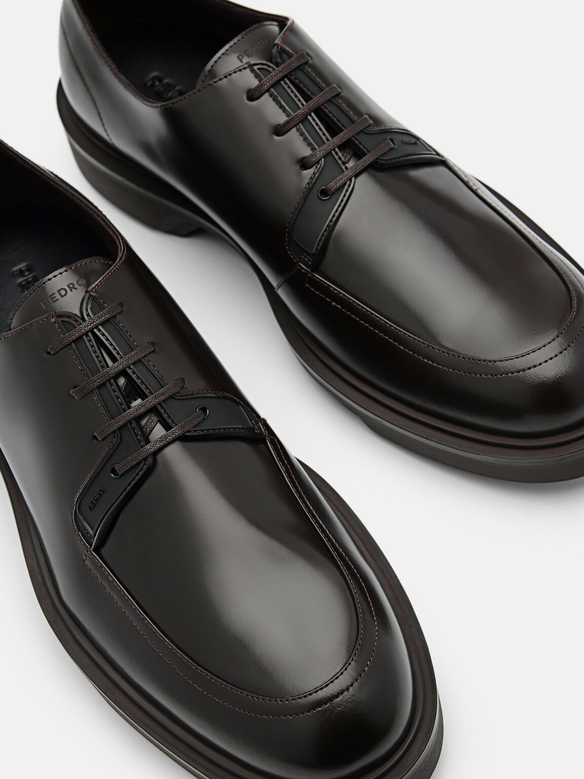 Loop Leather Derby Shoes, 